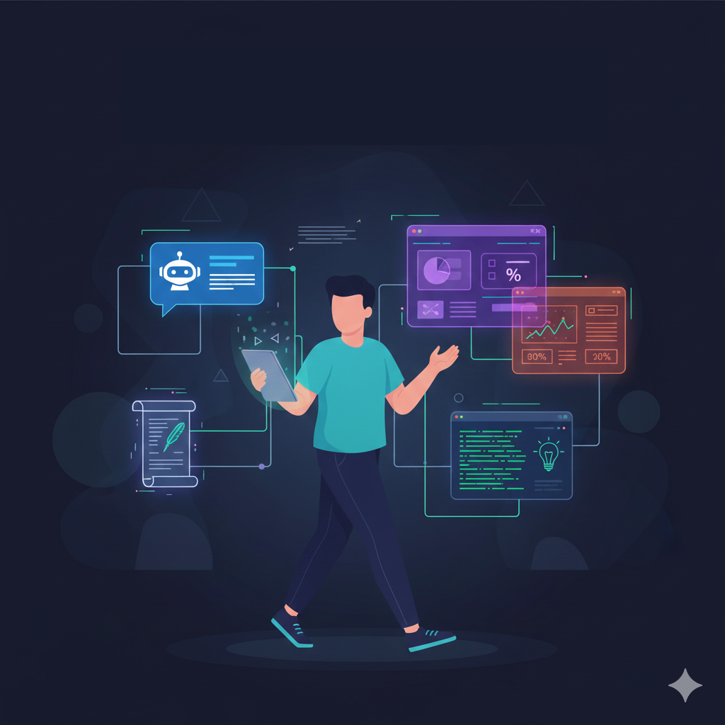 Team collaboration illustration